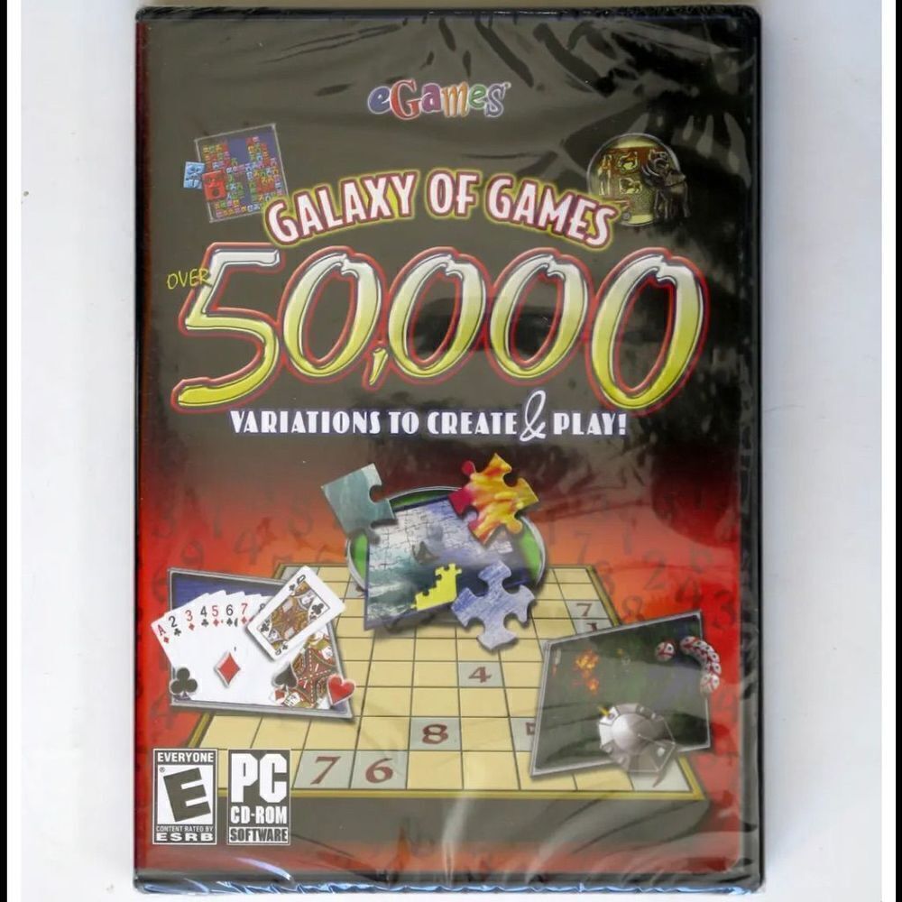 NWT Sealed Galaxy of Games 50,000 Variations to Create & Play PC CD-Rom Windows